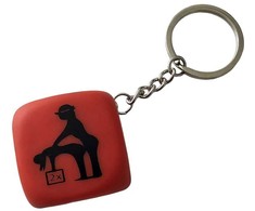 Diablo Picante Raudona Dice Keychain 30mm - Adventure Game Priedas
