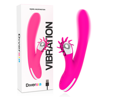 Diversia Bunny Vibrating 24 cm - Ergonomic Silicone Intimate Device USB