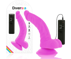 Diversia Flexible Vibrating Intimate Machine Violetinė 21.5cm Harness Compatible