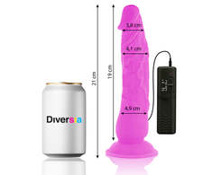 Diversia Flexible Vibrating Model Violetinė 21cm with Remote Control