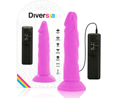 Diversia Flexible Vibrating Intimate Device Violetinė 23cm Harness-Compatible