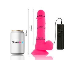 Rožinė DIVERSIA Flexible Vibrating Model Rožinė 20.5cm with Remote Control