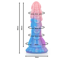 EPIC Ashtar Intimate Silicone Device with Suction Base, 18 cm, Pilkas