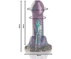 EPIC Cybersilicock Basilisk Double Scaly Model Small, Silicone, 180 mm
