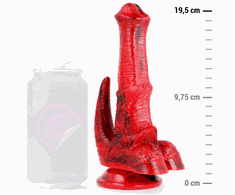 EPIC Vulcanus Night Dragon Silicone Fantasy Model, 19.5cm, Juodas