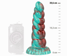 Oranžinis EPIC Zirion Aridfire Silicone Fantasy Model, 206 mm, Raudona-Oranžinis