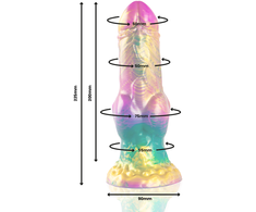 EPIC IRIS Silicone Model Rainbow Base - 225 mm, Multicolor Fantasy Design