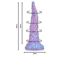 Mėlyna EPIC NOKKEN Vanduo Creature Silicone Model with Suction Base 28cm Mėlyna