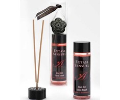 Extase Sensual Massage Oil Extra Fresh Strawberry 100ml Double Effect