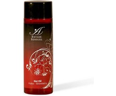 Extase Sensual Strawberry Warming Massage Oil 100ml - Intimate Care