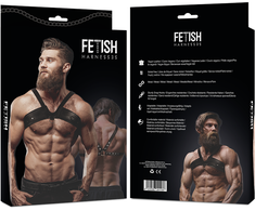Fetish Submissive Attitude Men's Brigade Eco-Leather Adjustable Chest Harness