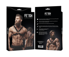 Fetish Submissive Attitude Men's Adjustable Chest Harness Vegan Leather