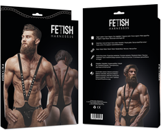 Fetish Submissive Attitude Men's Adjustable V-Shape Eco-Leather Harness