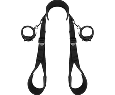 Fetish Submissive Bondage Fetish Submissive Neoprene-Lined Adjustable Restraint System Juodas