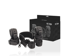 Fetish Submissive Bondage Fetish Submissive Master Set with 4 Neoprene-Lined Restraints, Adjustable