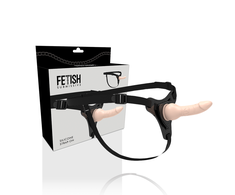 Fetish Submissive Harness Fetish Submissive Silicone Harness System Flesh 16 cm Adjustable Belt