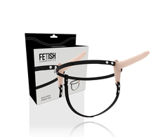Fetish Submissive Harness Fetish Submissive Silicone Harness Flesh 15cm - Adjustable Comfort Fit