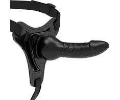 Fetish Submissive Harness Fetish Submissive Silicone Intimate Harness Juodas 16 cm Adjustable Strap