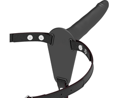 Fetish Submissive Harness Fetish Submissive Silicone Harness Juodas 15 cm - Adjustable Comfort Fit