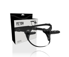 Fetish Submissive Harness Fetish Submissive Silicone Harness Juodas 15cm - Adjustable Comfortable System