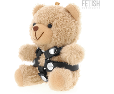 Rebel Fetish Submissive Bongo Plush Bear - Collectible Designer Priedas 10 cm