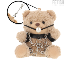 Rebel Fetish Submissive Fozzie Teddy Bear - Designer Plush with Metallic Accents