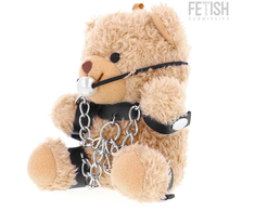 Rebel Fetish Submissive Fozzie Teddy Bear - Designer Plush with Metallic Accents