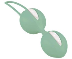 Fun Factory Smartballs Duo Pelvic Training Balls Baltas/Žalias 72g