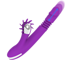 Rožinė FUN FUNCTION Bunny Funny Up &amp; Down 2.0 Silicone Intimate Device Rožinė 24cm