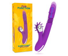 Rožinė FUN FUNCTION Bunny Funny Up &amp; Down 2.0 Silicone Intimate Device Rožinė 24cm