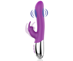 Rožinė Fun Function Combi Double Tapping Intimate System, Dual Motor, Rožinė, 21 cm
