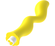 G-SPOT Gavyn Vibrating Massager Geltona - Medical Silicone, USB, 10 Modes