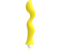 G-SPOT Gavyn Vibrating Massager Geltona - Medical Silicone, USB, 10 Modes