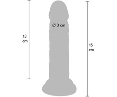 ToyJoy Get Real Deluxe 15 cm Dual-Density Intimate Model, rusvai gelsvas