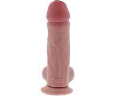 Get Real Prabangus dvigubo tankio storas dildo TPE 23 cm