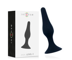 Intense Anal Toys Intense Anal Level 2 Silicone Plug 11.5 cm Juodas - Advanced Flexible Model