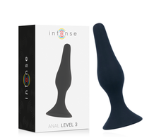 Intense Anal Toys Intense Anal Level 3 Silicone Plug 12.5cm Juodas - Advanced Model