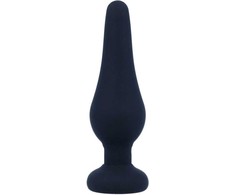 Intense Anal Toys Intense Pipo S Silicone Anal Plug Juodas 9.8 cm - Classic Tapered Design