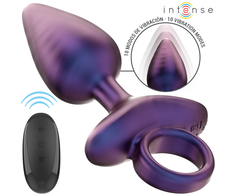 Intense Anal Toys INTENSE Michael Rechargeable Vibrating Plug with Remote Control, Juodas