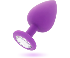 Intense Anal Toys Intense Shelki M Lilac - Medical Silicone Anal Plug with Diamond Base