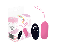 Intense Couples Toys Rožinė Intense Flippy I Remote-Controlled Vibrating Egg Rožinė Silicone 12 Modes