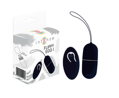 Intense Couples Toys INTENSE FLIPPY I Vibrating Remote-Controlled Intimate Egg Juodas 12 Modes