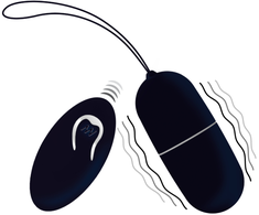 Intense Couples Toys INTENSE FLIPPY I Vibrating Remote-Controlled Intimate Egg Juodas 12 Modes