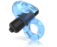 Intense Couples Toys Mėlyna Intense Fry Mėlyna Vibrating Silicone Ring - Atsparus vandeniui, Flexible, Bodysafe
