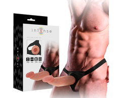 Intense Couples Toys Intense Hollow Strap-On System with Adjustable Harness 18 x 3.5 cm Natural