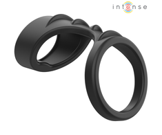 Intense Couples Toys INTENSE THEO Double Silicone Juodas Support Ring Model 3, 5.1 cm
