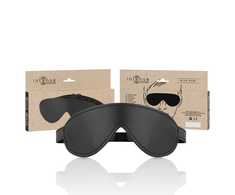 INTENSE FETISH Vegan Leather Sleep Mask Adjustable Ergonomic Juodas