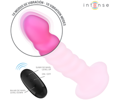 Intense Fun Rožinė INTENSE Cindy Spiral Design Vibrator L Rožinė, 10 Modes, Remote Control