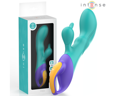 Intense Fun Mėlyna INTENSE FRED Dual Stimulation Rabbit Model Vibrator Mėlyna Silicone