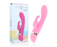 Intense Fun Rožinė Intense Hilari Rožinė Silicone Luxe Dual-Motor Flexible Massager 18.9cm
